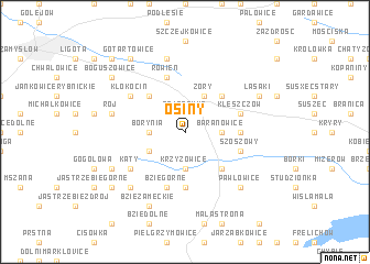 map of Osiny