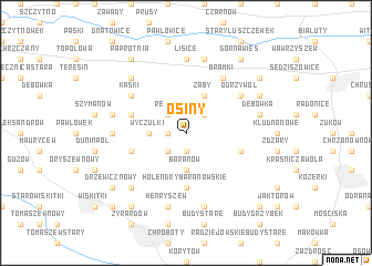 map of Osiny