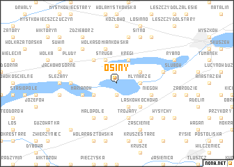 map of Osiny