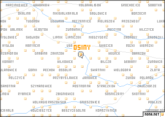 map of Osiny