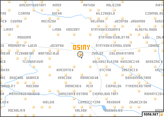 map of Osiny