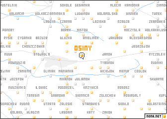 map of Osiny