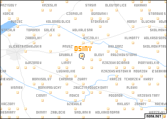 map of Osiny