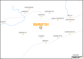 map of Osipintsy