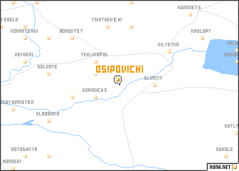 map of Osipovichi