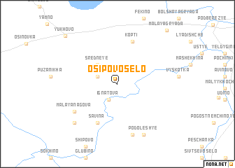 map of Osipovo Selo