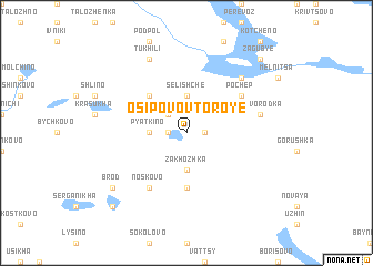 map of Osipovo Vtoroye