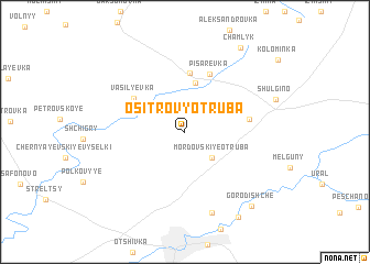 map of Ositrovy Otruba