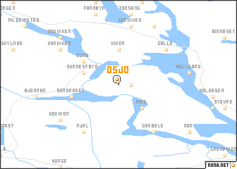 map of Ösjö