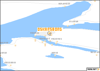 map of Oskarsborg