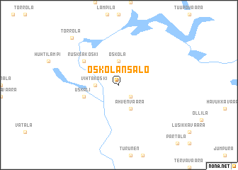 map of Oskolansalo