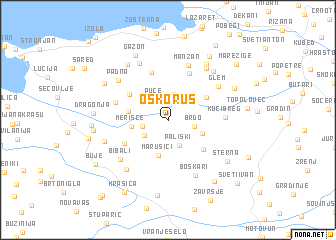 map of Oskoruš