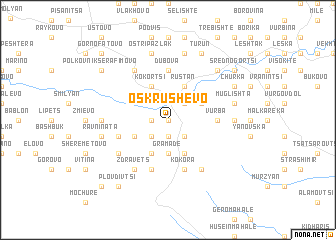 map of Oskrushevo