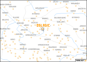 map of Osladić