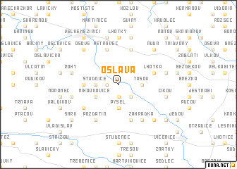 map of Oslava