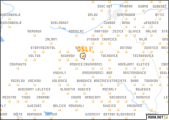 map of Oslí