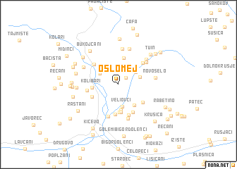 map of Oslomej