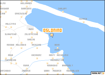 map of Osłonino