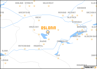 map of Osłonin