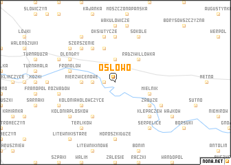 map of Osłowo