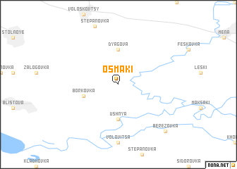 map of Osʼmaki