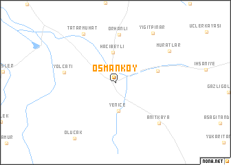 map of Osmanköy