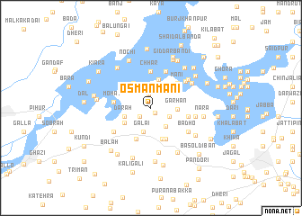 map of Osmān Māni