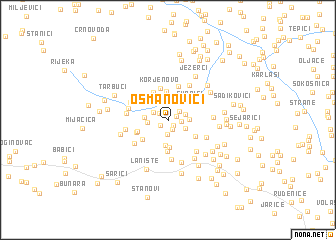 map of Osmanovići