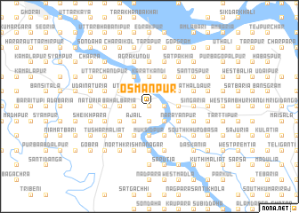 map of Osmānpur