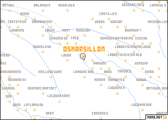 map of Os-Marsillon