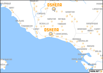 map of Osmeña