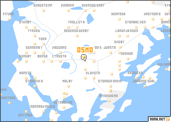 map of Ösmo
