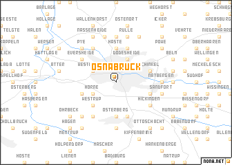 map of Osnabrück