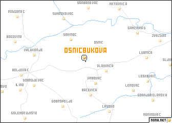 map of Osnić Bukova