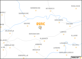 map of Osnić