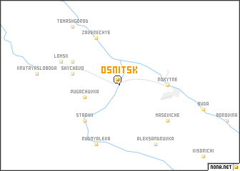 map of Osʼnitsk