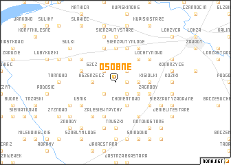 map of Osobne