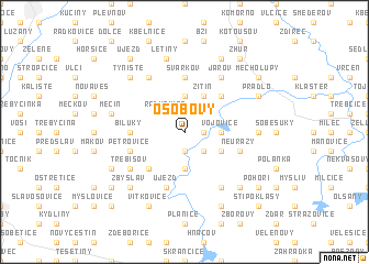 map of Osobovy