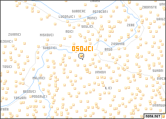 map of Osojci