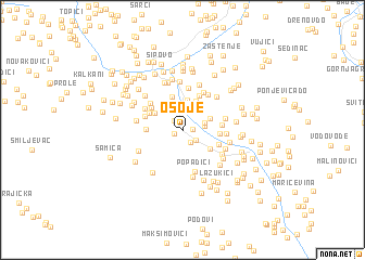 map of Osoje