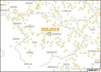 map of Osojnica