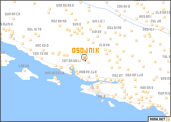 map of Osojnik