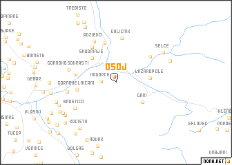 map of Osoj