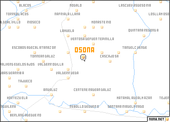 map of Osona