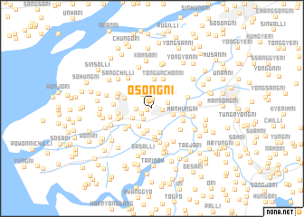 map of Ŏsŏng-ni