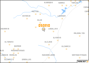 map of Osorio