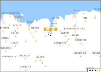 map of Osorio