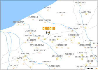 map of Osorio