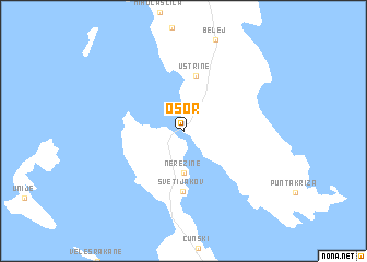 map of Osor