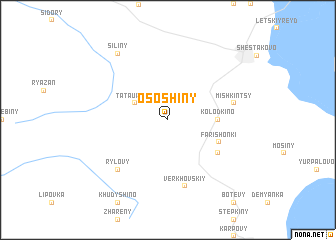 map of Ososhiny